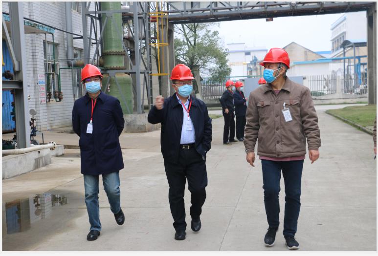 省国资委巡视员卢光祖来88858cc永利官网常德公司督查疫情防控与复工复产工作